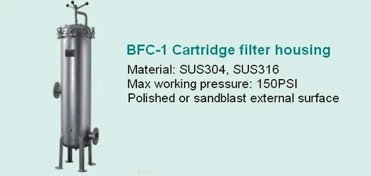 BFC-1 Cartridge Filter Housing