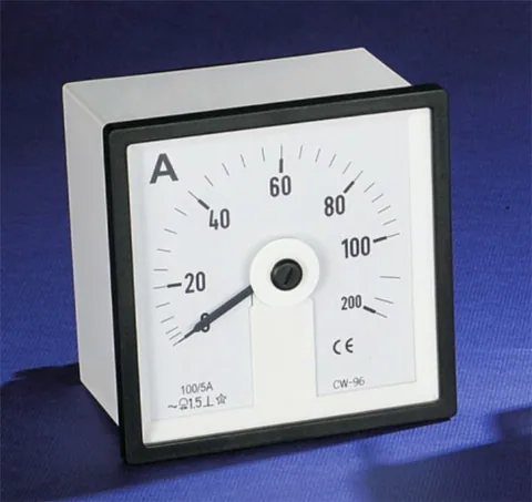 AC Moving Iron Ampere Meter Long Scale