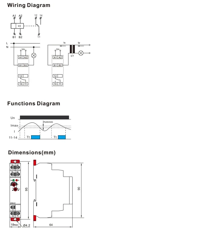 Current Monitoring Relay specification
