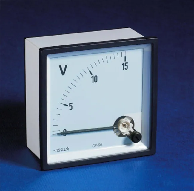 DC Moving Iron Voltage Meter - Analogue Panel Meters