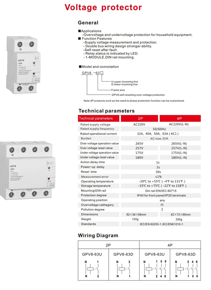 Voltage Protector specification
