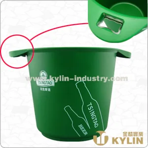 Plastic Ice Bucket with Bottle Opener JL-ICE010-B