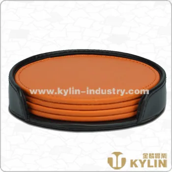 Round PU Coaster Set JL-COA004-A2