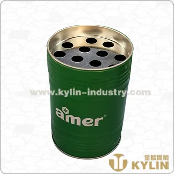 Tinplate Column Ashtray JL-ASH003-B
