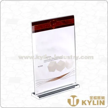 Transparent Menu Holder JL-MEN004-C