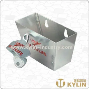 Wall Bottle Opener with Cap Catcher JL-OPE014-C