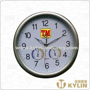 Wall Clock with Thermometer JL-CLK007-B